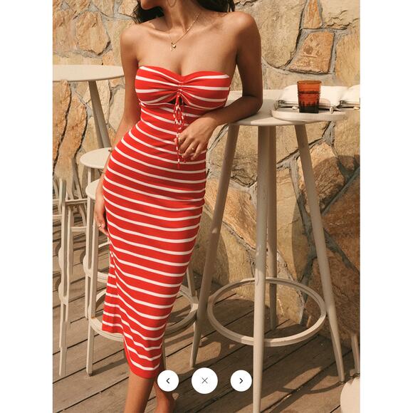 Commense Dresses & Skirts - NWT Commense Vacay Slim Fit Sleeveless Midi Dress Sz M